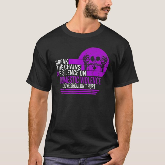 Camiseta Quebra as Cadeias de Silêncio sobre Violência Domé (Frente)