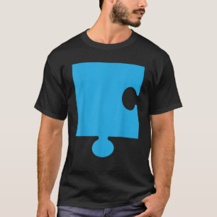 Camiseta Quebra-cabeça 1 Peças de Quebra-cabeça fácil Casal