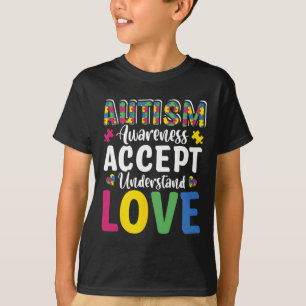 Camiseta Quebra-cabeça Autismo Accept Entender Dis de Amor