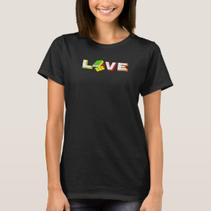Camiseta Quebra-cabeça Competitivo Cube Velocidade do Amor