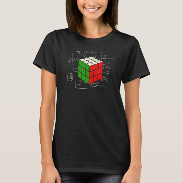 Camiseta Quebra-cabeça Competitivo Velocidade de Matemática (Frente)