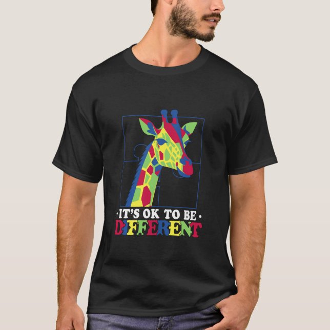 Camiseta Quebra-cabeça Conscientização do Autismo Professor (Frente)
