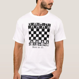 Camiseta Checkmate engraçado da parte de xadrez do rook