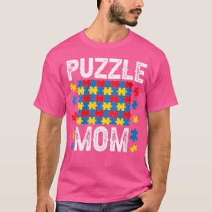 Camiseta Quebra-cabeça das mulheres Mãe Quebra-cabeça Jigse
