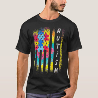 Camiseta Quebra-cabeça de Autismo de Sinalizador Inspirador