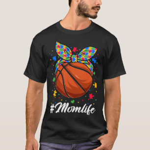 Camiseta Quebra-cabeça de Bola de Basquete Mensageiro Mãe A
