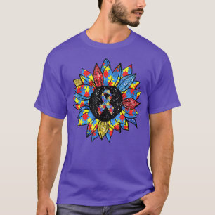 Camiseta Quebra-cabeça de Briso Sunflower Piece Autismo Sen