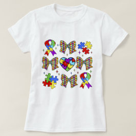 Camiseta Quebra-cabeça de consciência Autismo Arco de coque