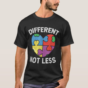 Camiseta Quebra-cabeça de Consciência Autismo-Diferente Não
