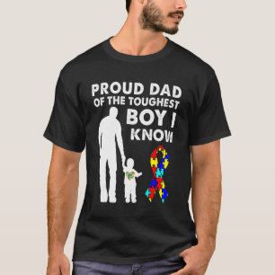 Camiseta Quebra-cabeça De Consciência Autismo Pai Orgulhoso