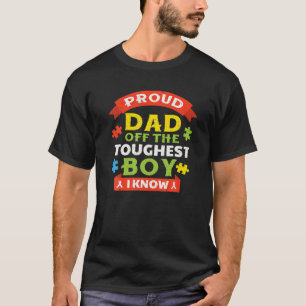 Camiseta Quebra-cabeça De Consciência Autismo Pai Orgulhoso