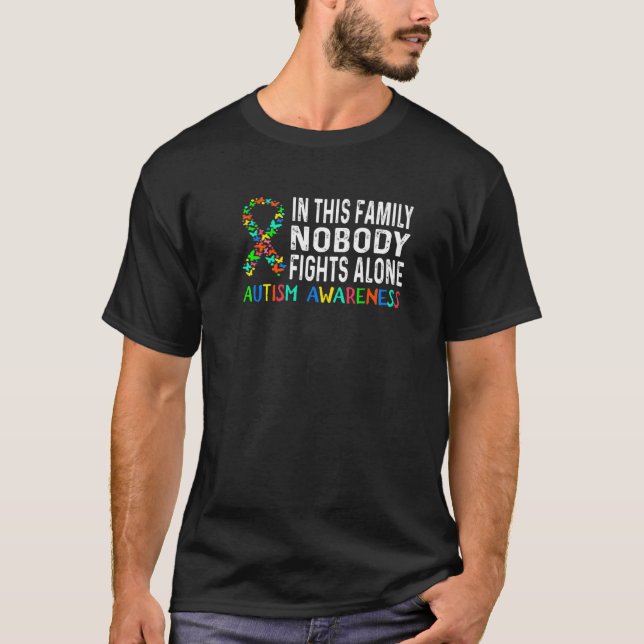 Camiseta Quebra-cabeça de Conscientização do Autismo Nessa  (Frente)