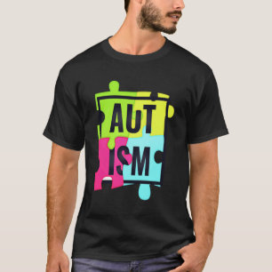 Camiseta Quebra-cabeça de conscientização sobre autismo Bol