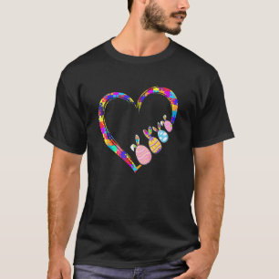 Camiseta Quebra-cabeça de Coração de Conscientização do Aut