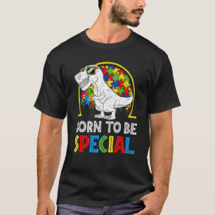 Camiseta Quebra-cabeça de Dinossauro Especial de Nascimento