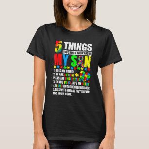 Camiseta Quebra-cabeça de Fita Conscientização do Autismo M