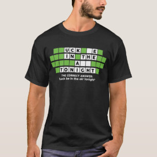 Camiseta Quebra-cabeça De Humor Inadequado No Ar Esta Noite