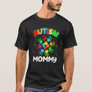 Camiseta Quebra-cabeça de Mãe Autista Apoio Família Conscie