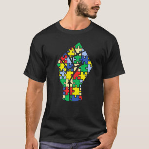 Camiseta Quebra-cabeça de mão de bondade e conscientização