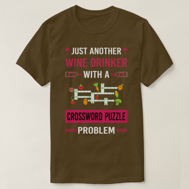 Camiseta Quebra-cabeça de Palavras Cruzadas (Frente do Design)