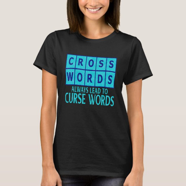 Camiseta Quebra-cabeça De Palavras Cruzadas Levam A Palavra (Frente)