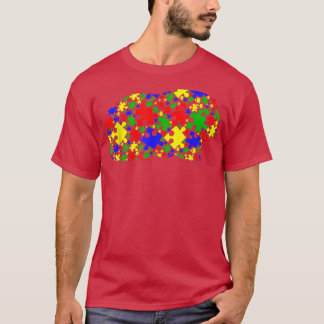 Camiseta Quebra-cabeça de porco engraçado da Guiné