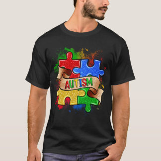 Camiseta Quebra-cabeça de Sensibilização Autismo