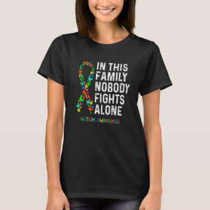 Camiseta Quebra-cabeça De Sensibilização Autismo Nesta Famí