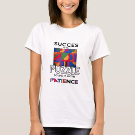Camiseta Quebra-cabeça de sucesso: Peça por Peça, Paciência
