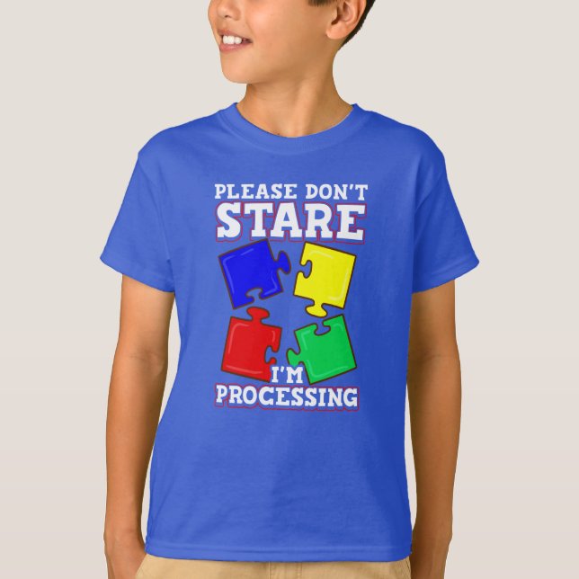 Camiseta Quebra-cabeça de Suporte à Consciência do Autismo (Frente)