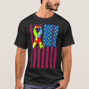 Camiseta Quebra-cabeça Diferente de Sinalizador de Sensibil
