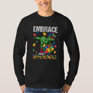 Camiseta Quebra-cabeça Dinossauro Piece Autismo Sensibiliza