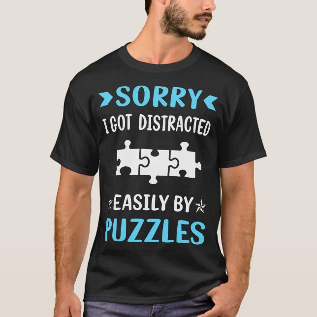 Camiseta Quebra-cabeça distraídas (Frente)