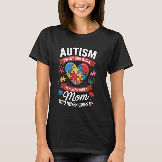 Camiseta Quebra-cabeça do Coração com Mensagem de Conscient (Frente)