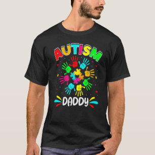 Camiseta Quebra-cabeça do Papai Autista Apoio Família Consc