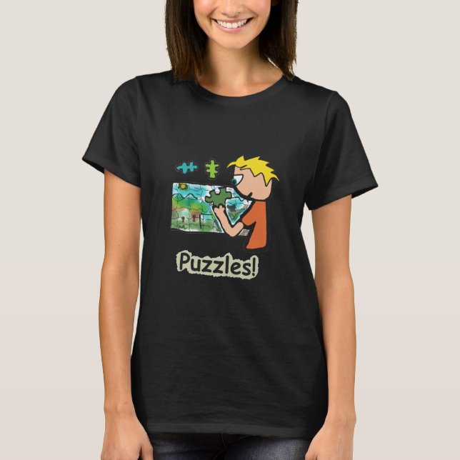 Camiseta Quebra-cabeça do Puzzler Jigsera (Frente)
