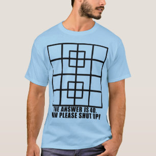 CAMISETA QUEBRA-CABEÇA DO QUADRADO DE FACEBOOK