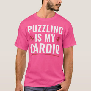 Camiseta Quebra-cabeça é meu cardio quebra-cabeça engraçado