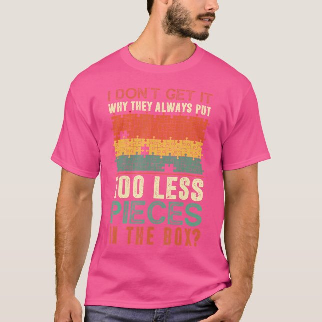 Camiseta Quebra-cabeça Engraçado (Frente)