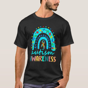 Camiseta Quebra-Cabeça Fita Arco-Íris Autismo Peça Conscien