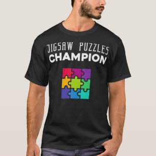 Camiseta Quebra-cabeça Jigseru Campeão Quebra-cabeça Premiu