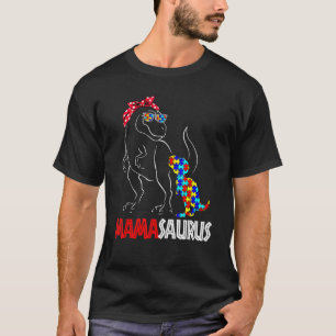 Camiseta Quebra-cabeça Mamasaurus Mama Dinossauro Conscient