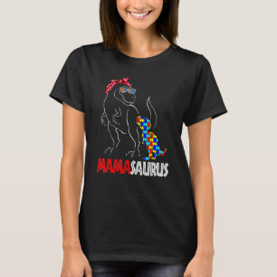Camiseta Quebra-cabeça Mamasaurus Mama Dinossauro Conscient