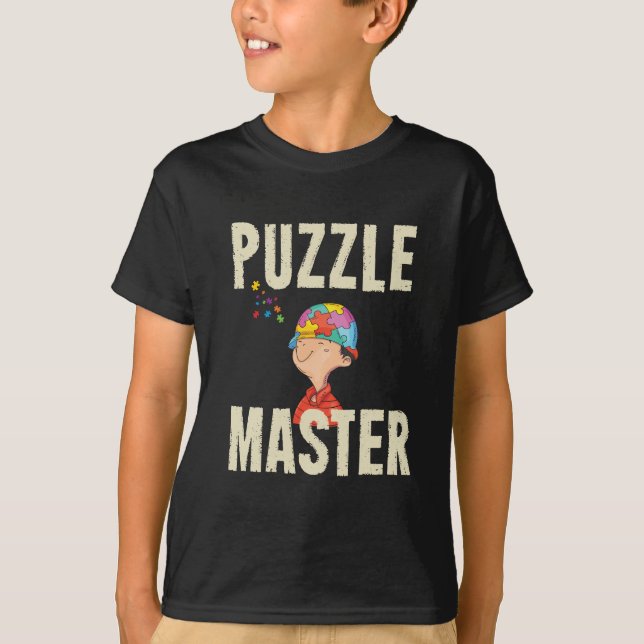 Camiseta Quebra-cabeça mestre (Frente)