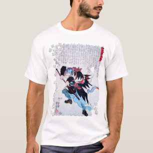 Camiseta Quebra-cabeça Otaka Gengo Tadao do ronin de