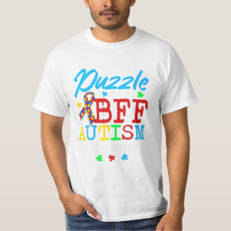 Camiseta Quebra-cabeça Para Meu Autismo Orgulhoso BFF