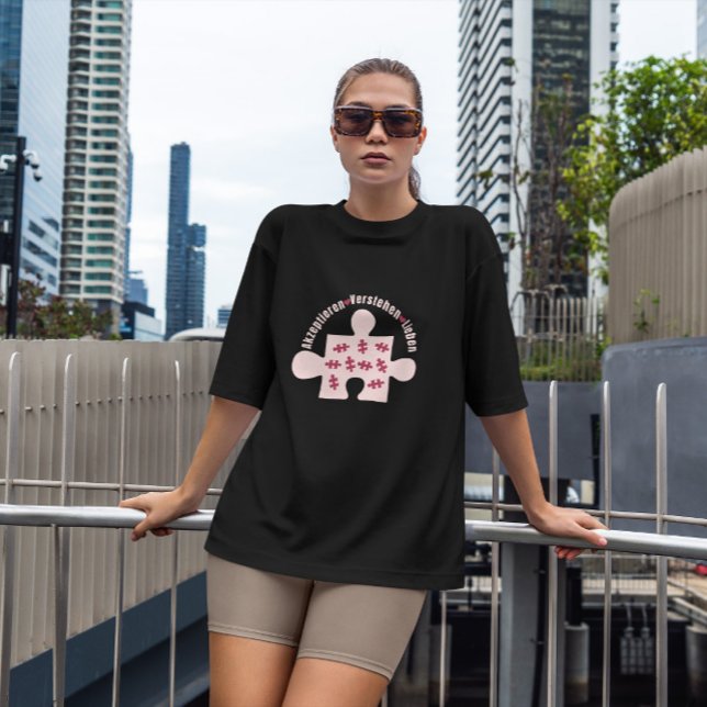 Camiseta Quebra-cabeça Piece Autism alemão (Criador carregado)