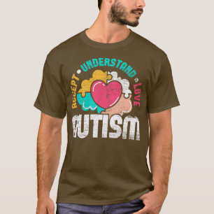Camiseta Quebra-cabeça Piece Autismo Suporta Consciência do