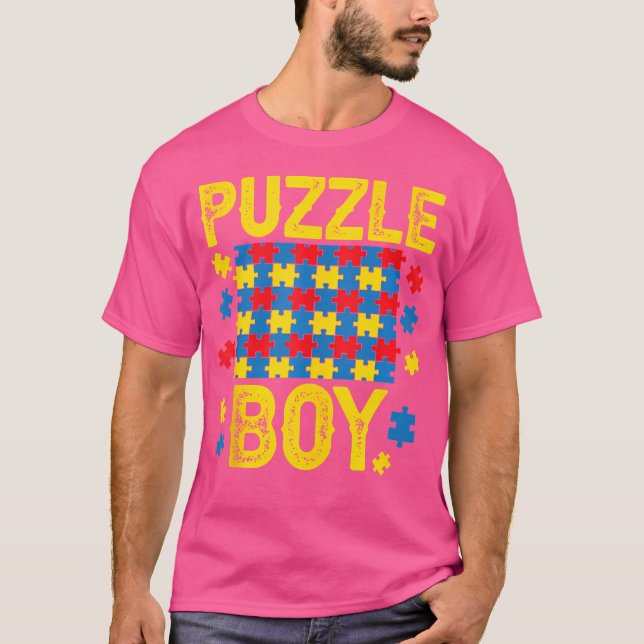 Camiseta Quebra-cabeça Quebra-cabeça Engraçado Quebra-cabeç (Frente)
