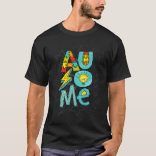 Camiseta Quebra-cabeça Ribbon Ausome Autismo Criança Autism